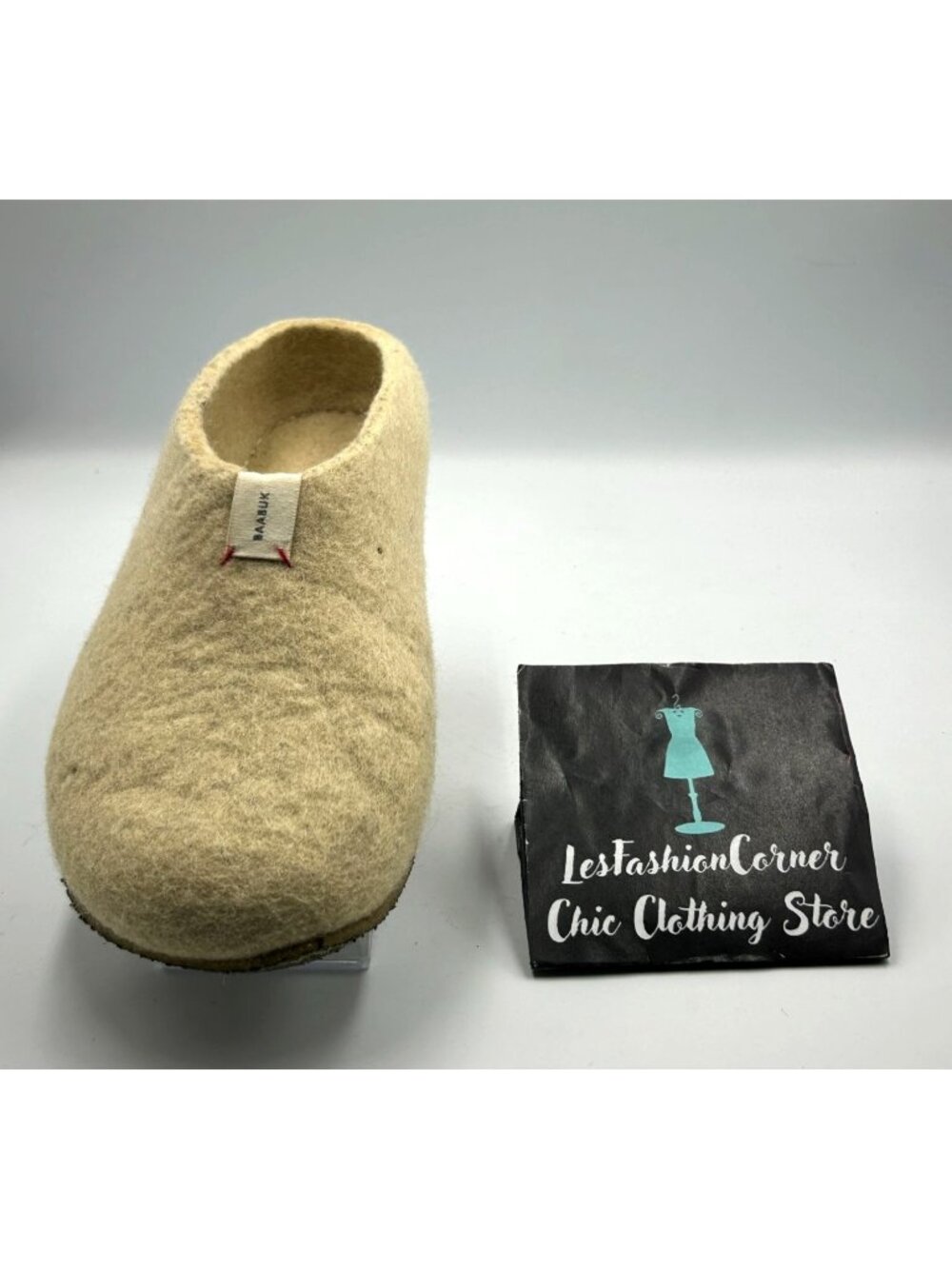 Baabuk Men's Vainilla Wool Felted Mel Slip-On Slippers Size 11 (44) 3298 - Picture 15 of 16